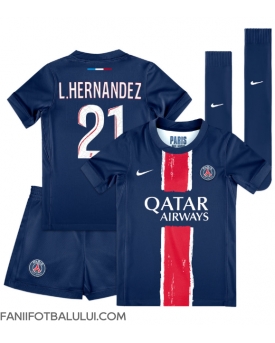 Paris Saint-Germain Lucas Hernandez #21 Echipament de Fotbal Replică 2024-25 Copii Acasa (+ Șorturi)